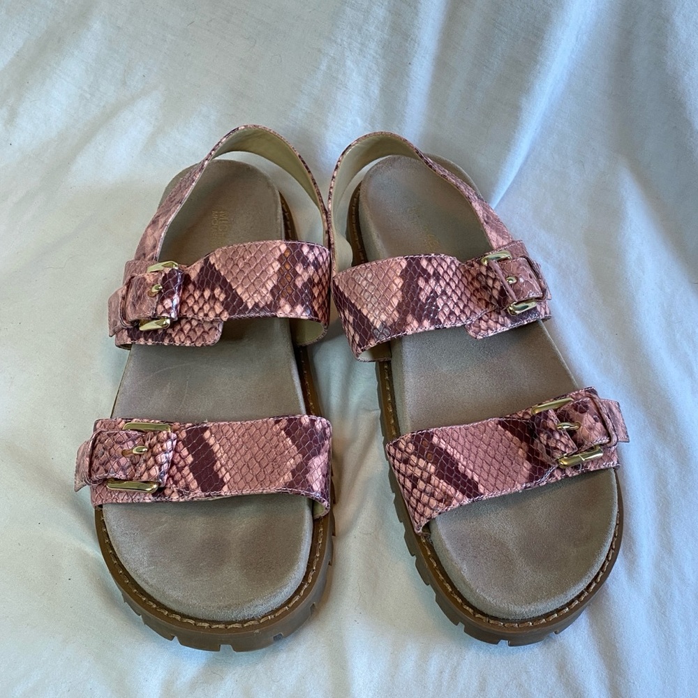 Judd Snake Embossed leather sandal